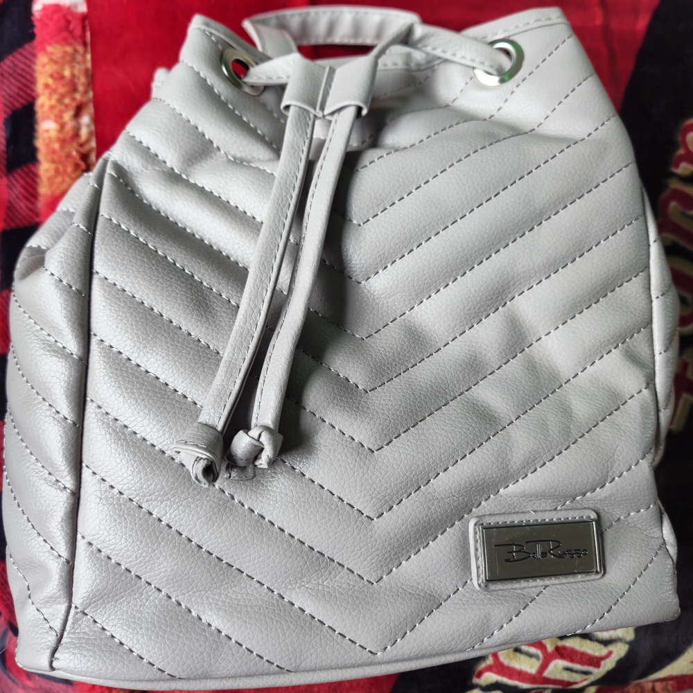 Bella Russo Quilted Gray Women's Bag